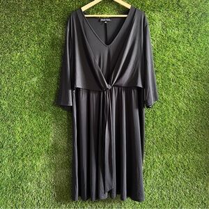 NWT Eloquii Wrap Front Silky Knit Dress